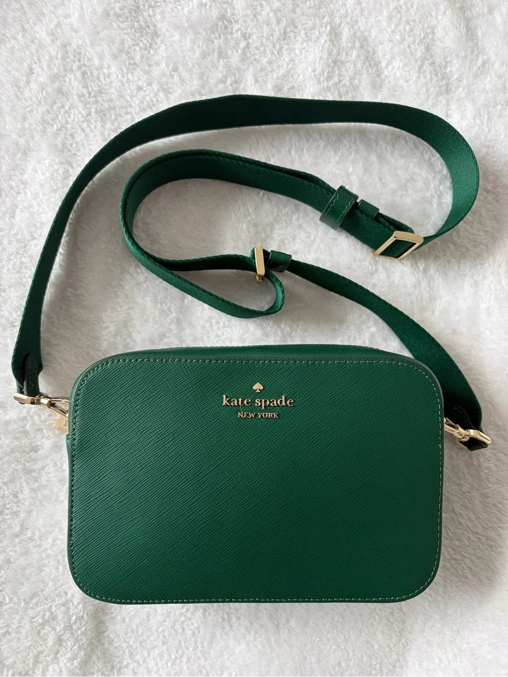 kate spade Green Leather Crossbody Bag with Gold Hardware - Picture 1 of 5
